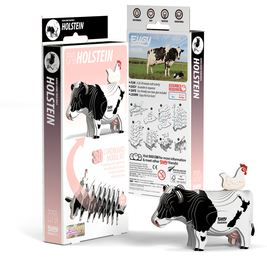 3D puzzel - Boerderijdier Holstein Friese Koe