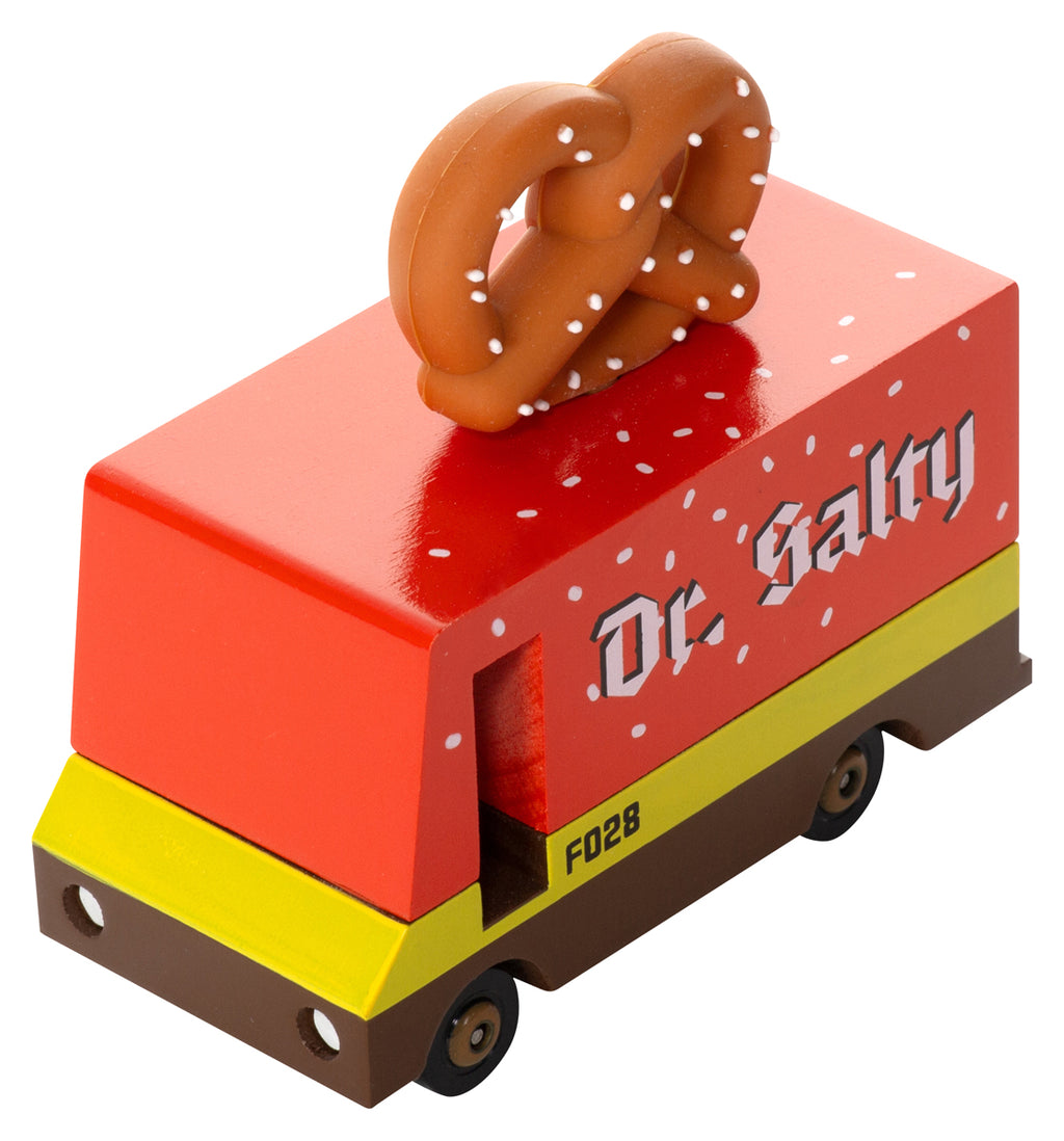 Pretzel Van - Dr. Salty (F028) 8,4X4,1X6,5Cm, Wooden Diecast, In