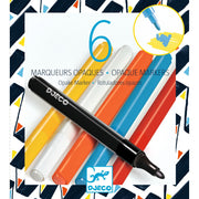 6 verfstiften - Street Art - Kleuren en tekenen Djeco - In den Olifant