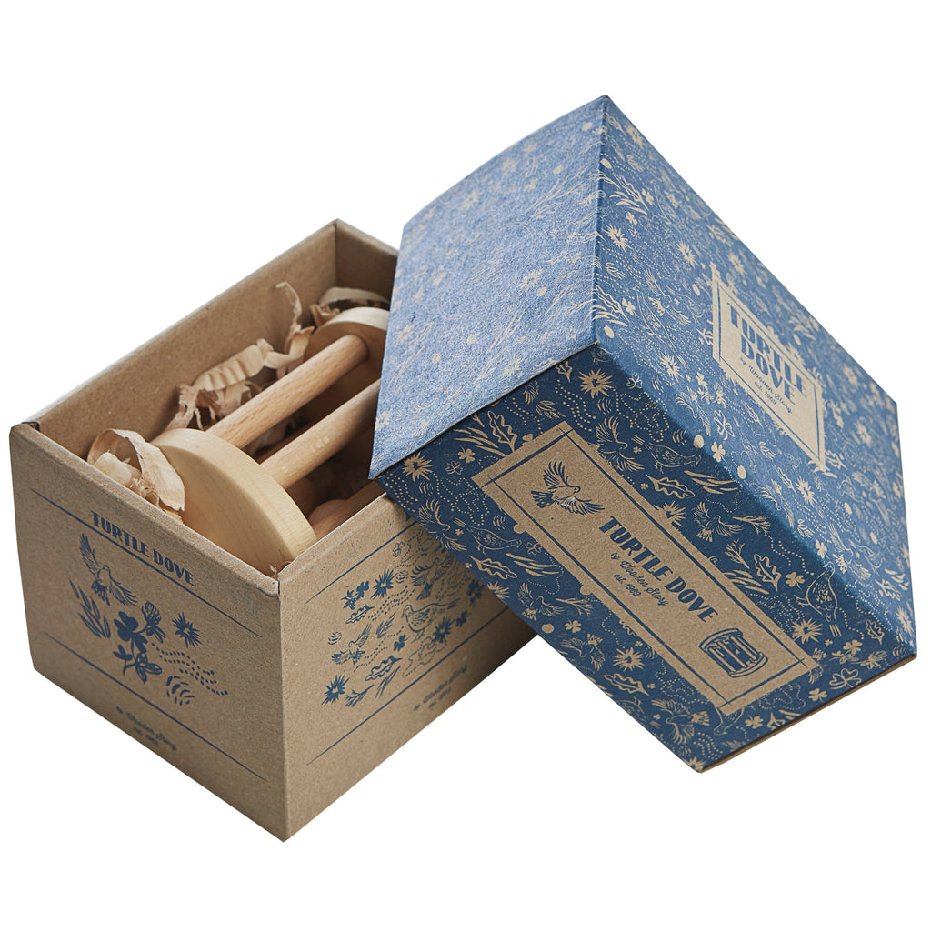 Houten rammelaar - Turtle Dove