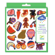 60 vilten stickers - The Silly Ones - Stickers en stickersets Djeco - In den Olifant