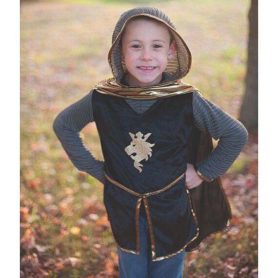 Verkleedset Ridder - Gold Knight Tunic/Cape/Crown