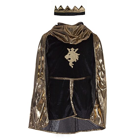 Verkleedset Ridder - Gold Knight Tunic/Cape/Crown