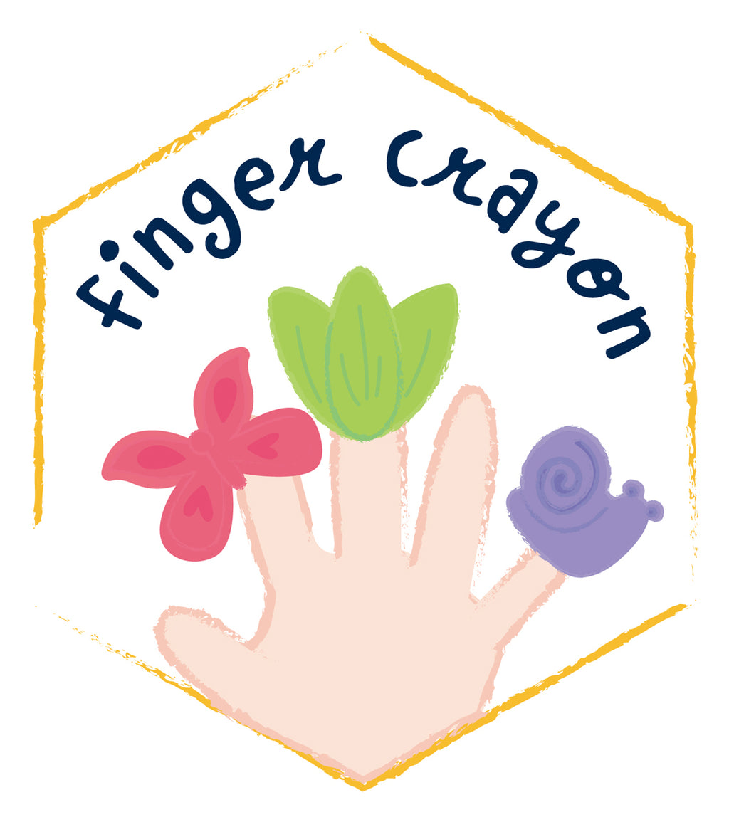 Waskrijtjes Garden Finger Crayons - set van 6