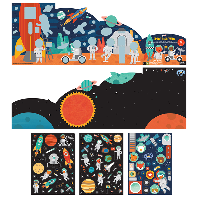 Stickerset met 100+ herbruikbare stickers - Space Discovery