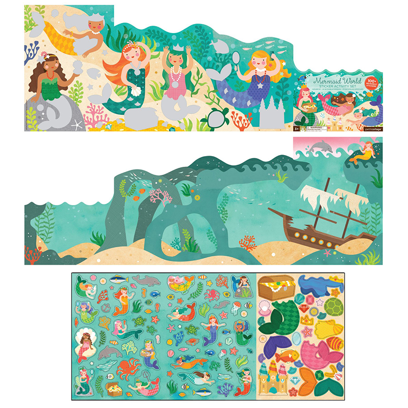 Stickerset met 100+ herbruikbare stickers - Mermaid World