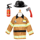 Verkleedset Brandweer Met Accessoires - Tan Fireman