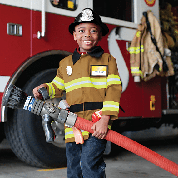 Verkleedset Brandweer Met Accessoires - Tan Fireman