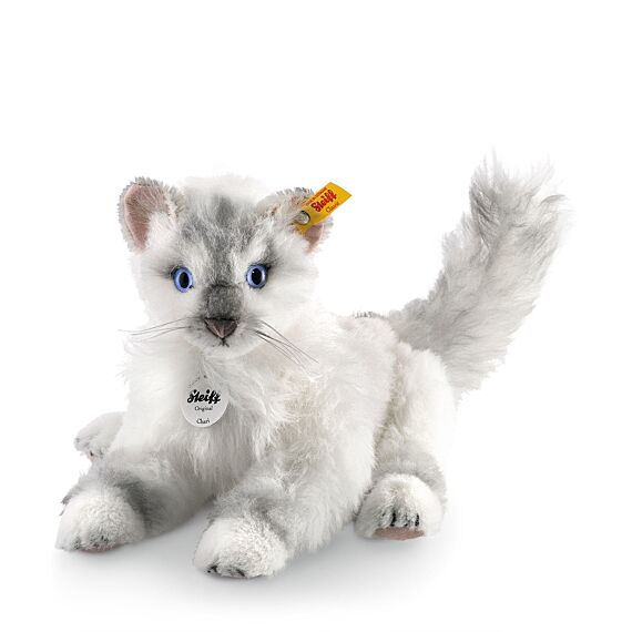 Knuffel Kat Chari Cat Masterpiece Wit - 26 cm