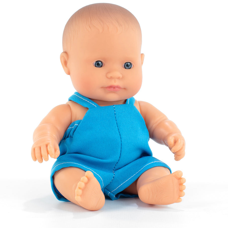 Baby doll MF&M European boy 21cm