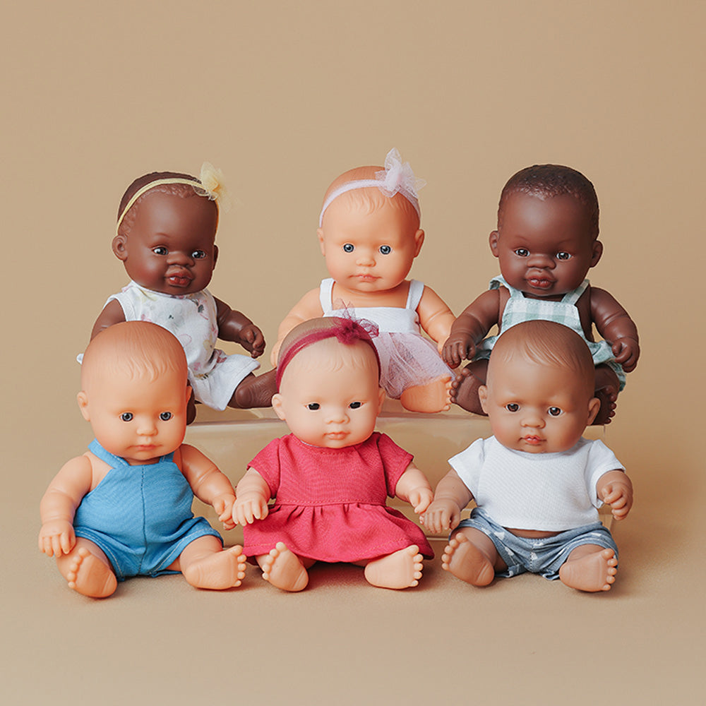 Baby doll MF&M European boy 21cm