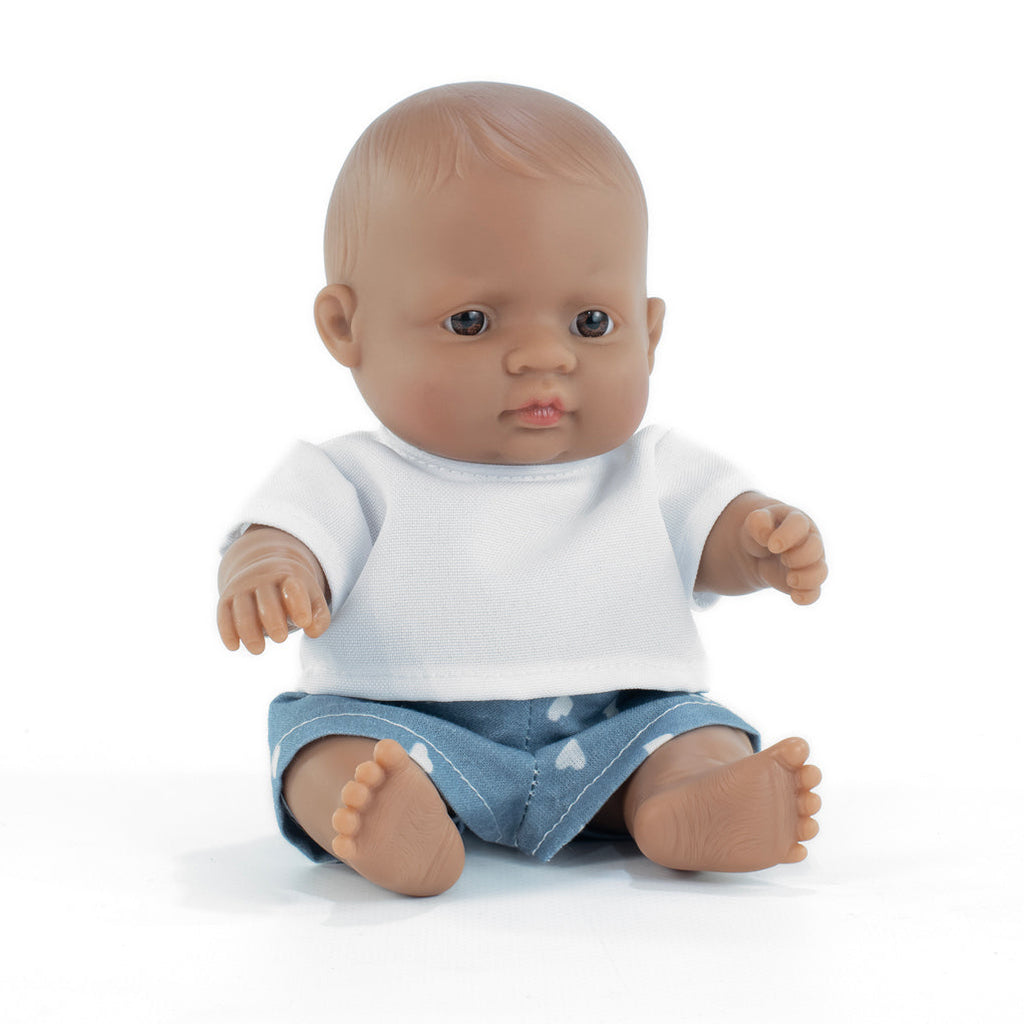 Poupée bébé garçon MF&M d'Amérique latine 21cm