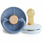 Frigg Latex Fopspenen Little Viking Ocean view & Powder blue  - Set Van 2