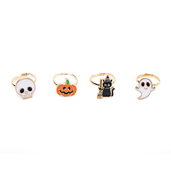 Spooky Wooky Halloween Rings Glow In The Dark