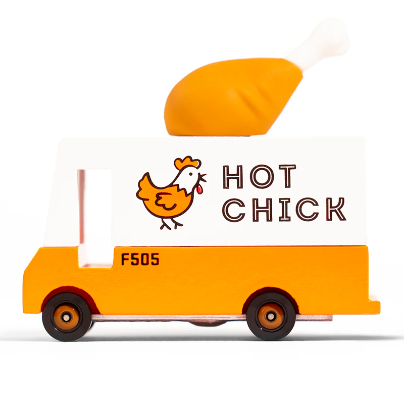 Hot Chick Van (F505) 8,4X4,1X6,5Cm, Wooden Diecast, In Giftbox,