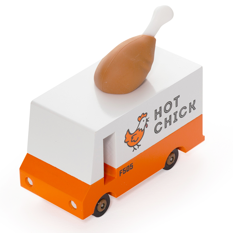 Hot Chick Van (F505) 8,4X4,1X6,5Cm, Wooden Diecast, In Giftbox,