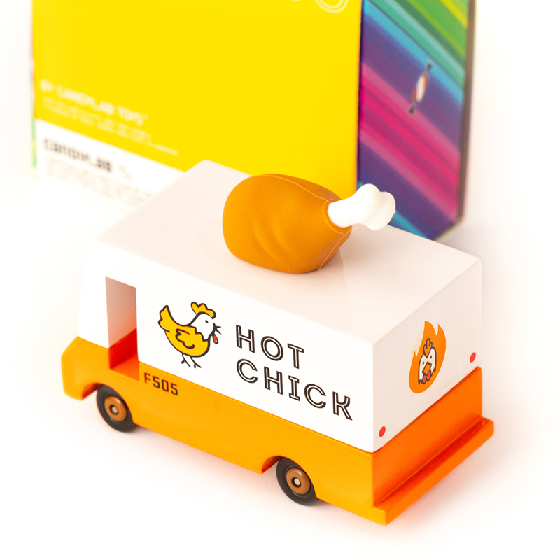 Hot Chick Van (F505) 8,4X4,1X6,5Cm, Wooden Diecast, In Giftbox,