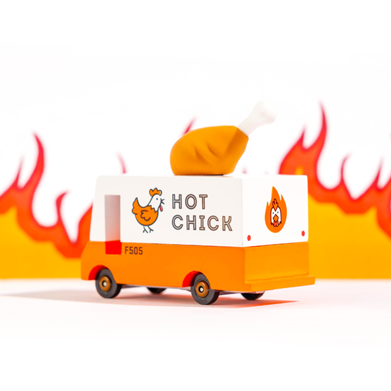 Hot Chick Van (F505) 8,4X4,1X6,5Cm, Wooden Diecast, In Giftbox,