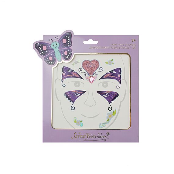 Gezichtstickers - Butterfly Fairy Face