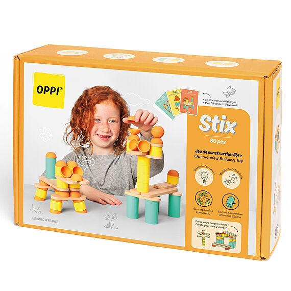 Modulair Bouwspeelgoed Stix Medium | Set Van 60