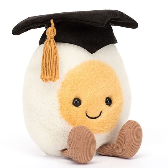 Knuffeltje Amuseables Boiled Egg Graduation | 14 Cm