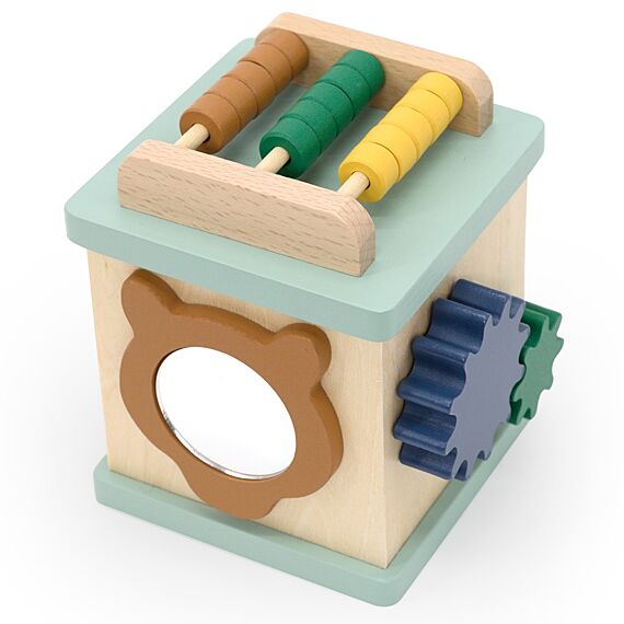 Houten Activiteitenkubus - Wooden Small Activity Cube