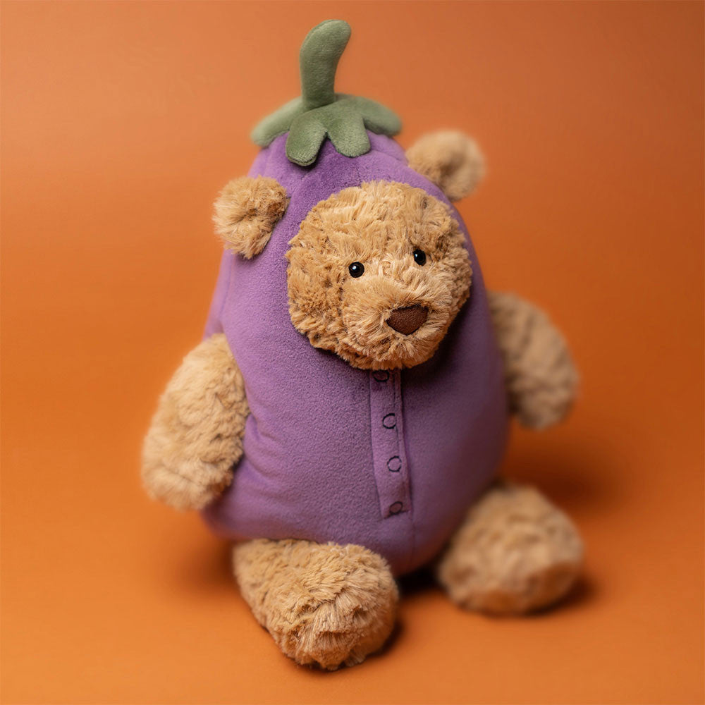 Knuffel Beer Bartholomew Bear Aubergine - 25 cm