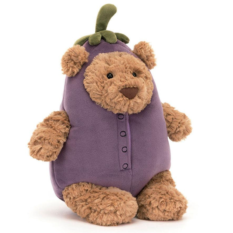 Knuffel Beer Bartholomew Bear Aubergine - 25 cm