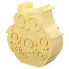 Brooddoos met 2 vakjes - Owl Light Yellow