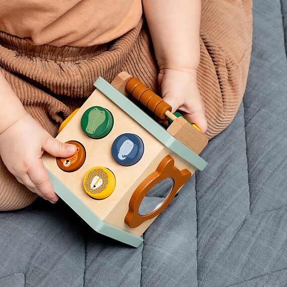 Houten Activiteitenkubus - Wooden Small Activity Cube