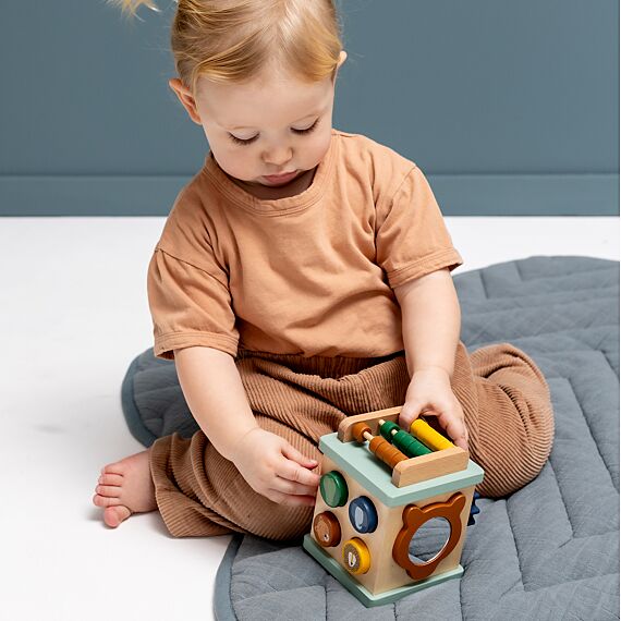 Houten Activiteitenkubus - Wooden Small Activity Cube