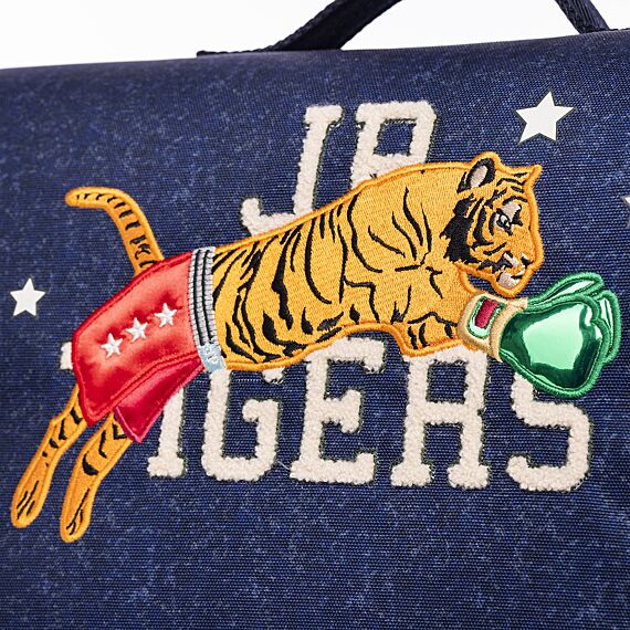 Schooltas | It Bag Midi Boxing Tiger (Navy Mélange)