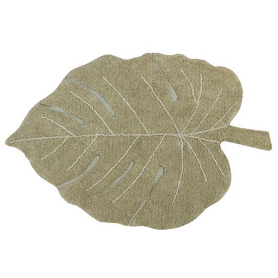 Wasbaar Tapijt Monstera Olive Xl - 200 X 285 Cm