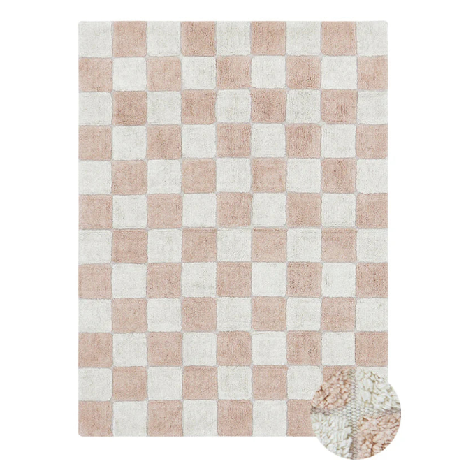 Tapis lavable Carrelage Cuisine Rose - 120 x 160 cm