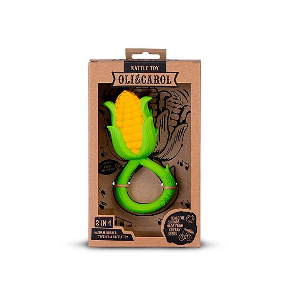 Rammelaar En Bijtspeeltje | Corn Rattle Toy