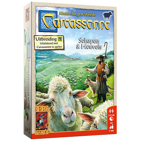 Carcassonne: Schapen & Heuvels Uitbreiding - 999 Games