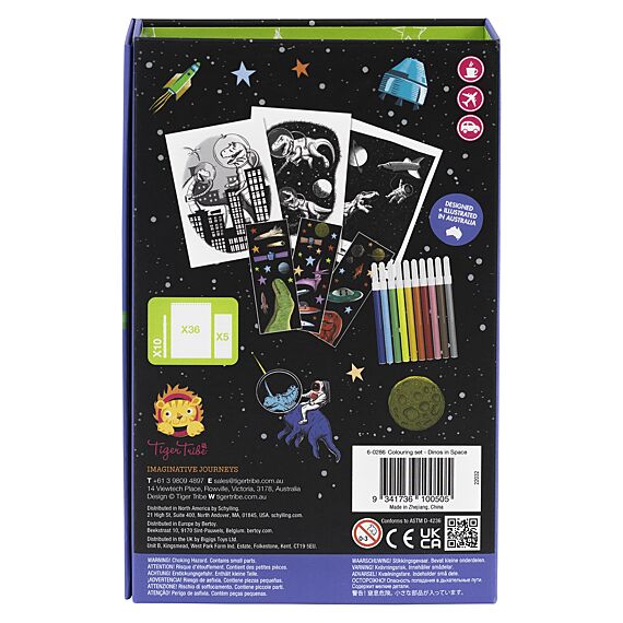 Colouring Set/Dinos In Space