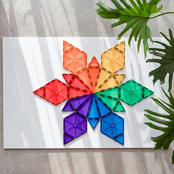 Magnetisch Bouwspeelgoed Rainbow Geometry Pack | Set van 30