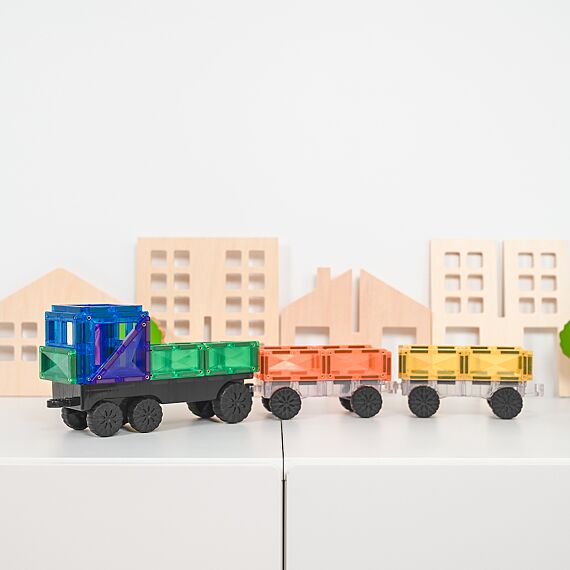 Magnetisch bouwspeelgoed Rainbow Transport Pack | Set van 50