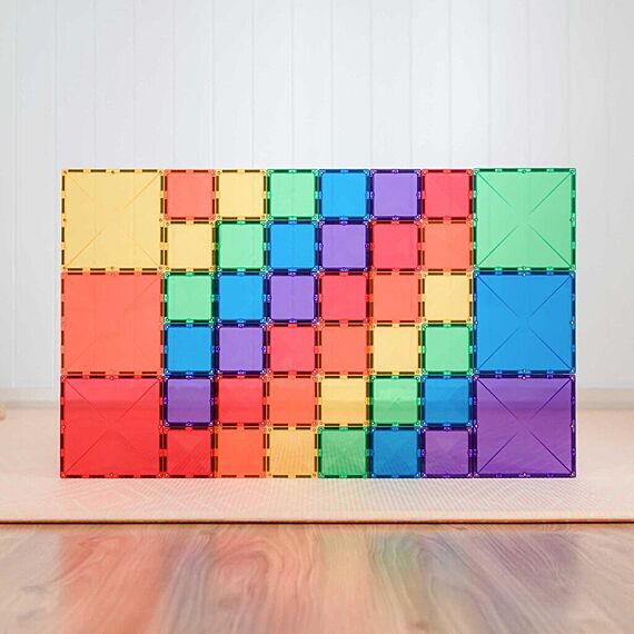 Magnetische bouwstenen Rainbow Square Pack | Set van 42