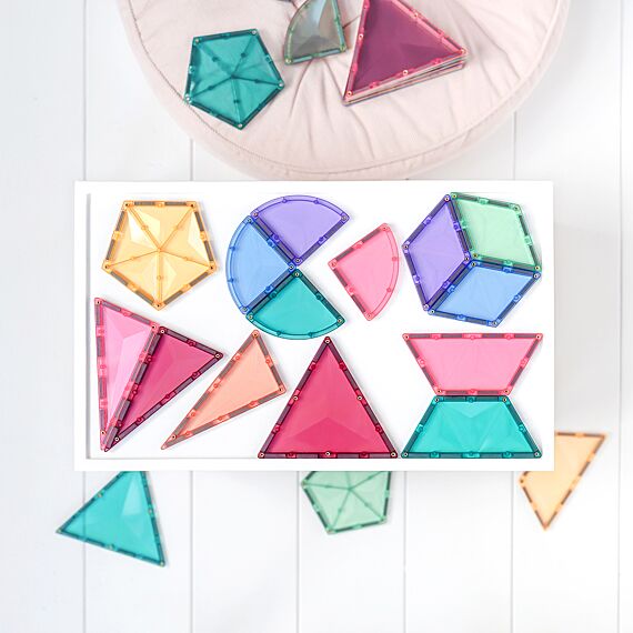 Magnetisch Bouwspeelgoed Pastel Shape Expansion Pack | Set van 48