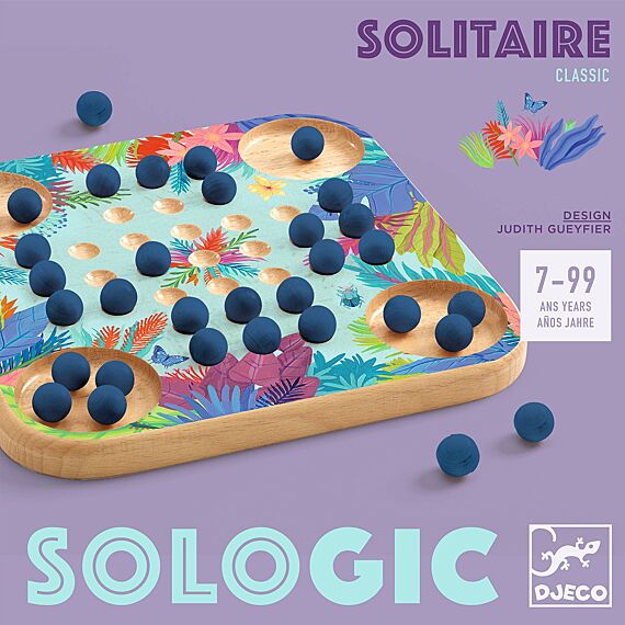 Houten Solologic Spel | Solitaire