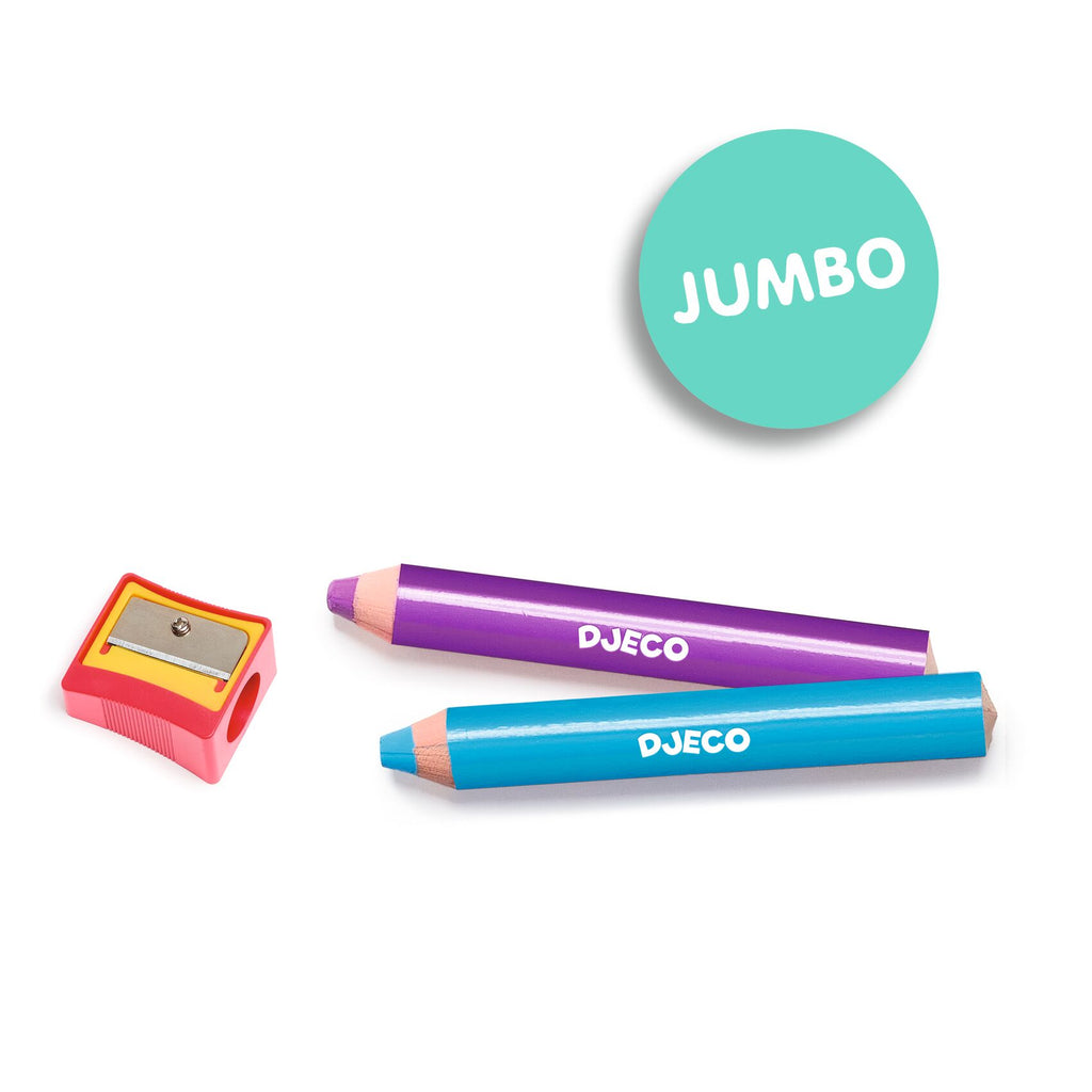 Grote Jumbo waskrijtjes - set van 12