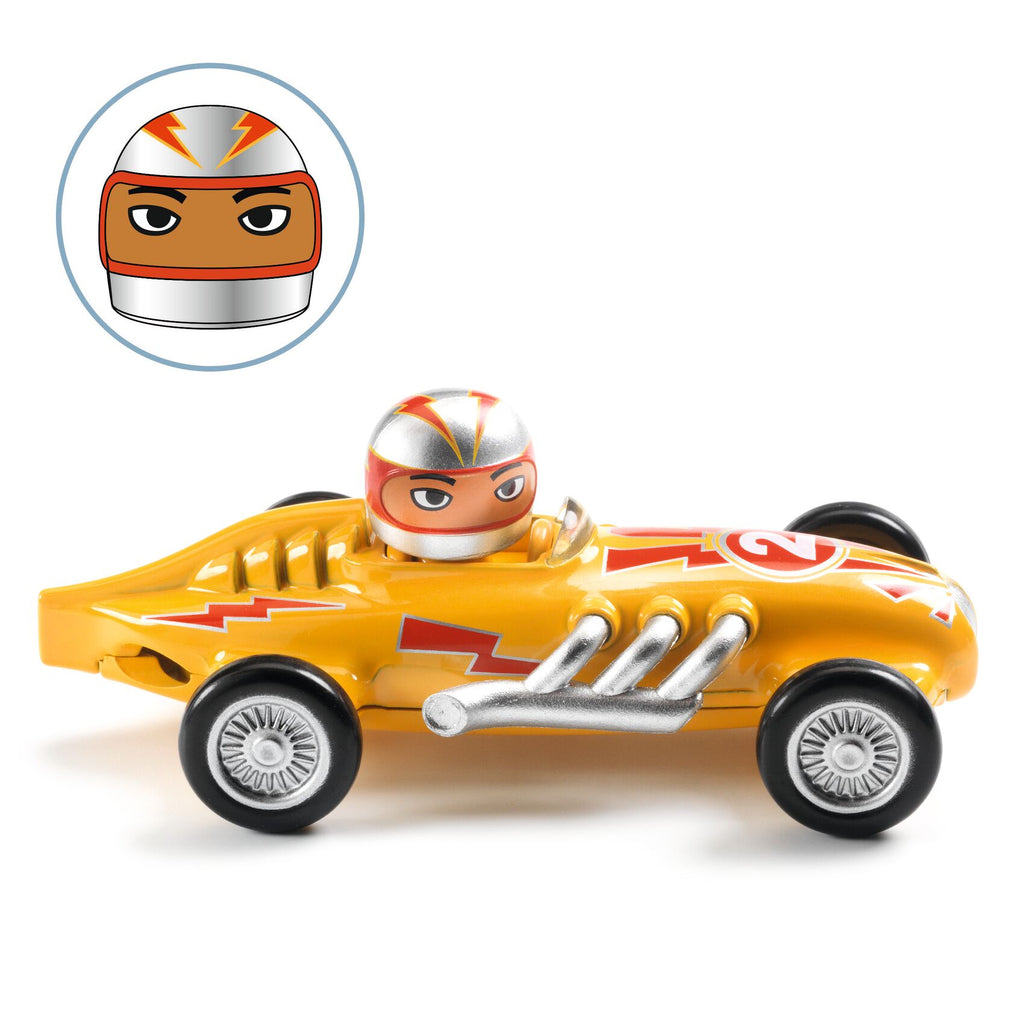 Crazy Motors raceauto - Yellow Super Speed