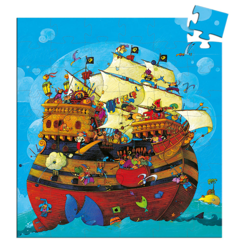 Puzzel in silhouetdoos Bateau de Barberousse - 54 stukjes