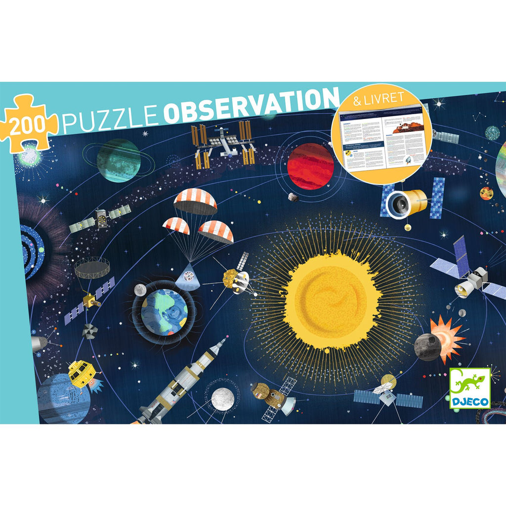 Observatiepuzzel De Ruimte - 200 stukjes + boekje