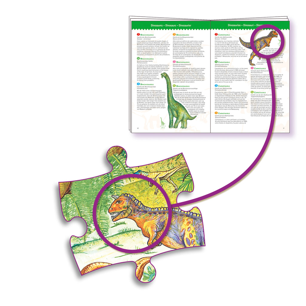 Observatiepuzzel Dinosauriërs - 100 stukjes + boekje