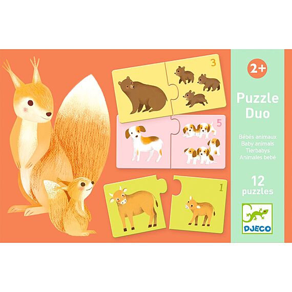 Eerste Duo-Puzzel | Dierenbaby'S