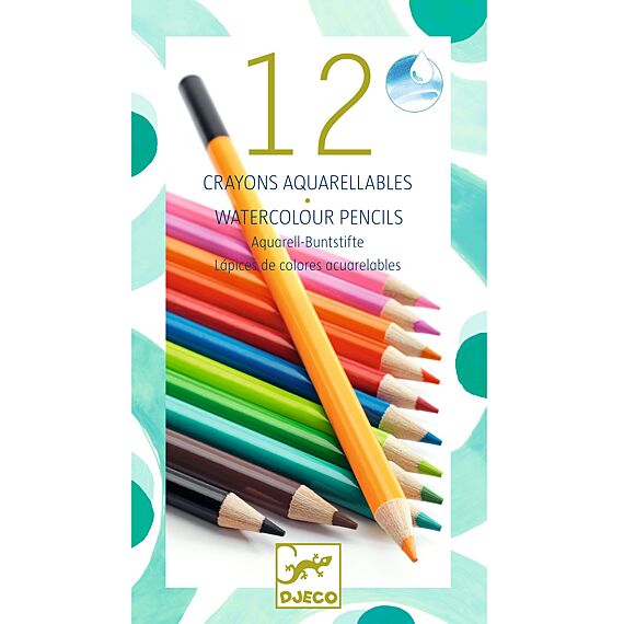 12 Aquarel Potloden - Djeco