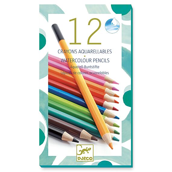 12 Aquarel Potloden - Djeco